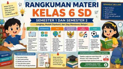 Rangkuman Materi Kelas 6 SD Semester 1 dan 2