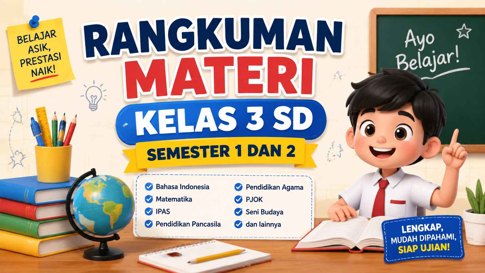 Rangkuman Materi Kelas 3 SD Semester 1 dan 2