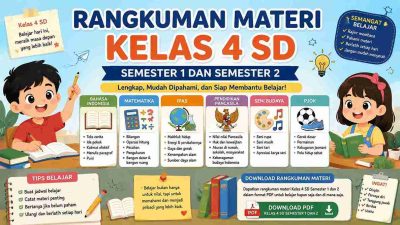 Rangkuman Materi Kelas 4 SD Semester 1 dan 2