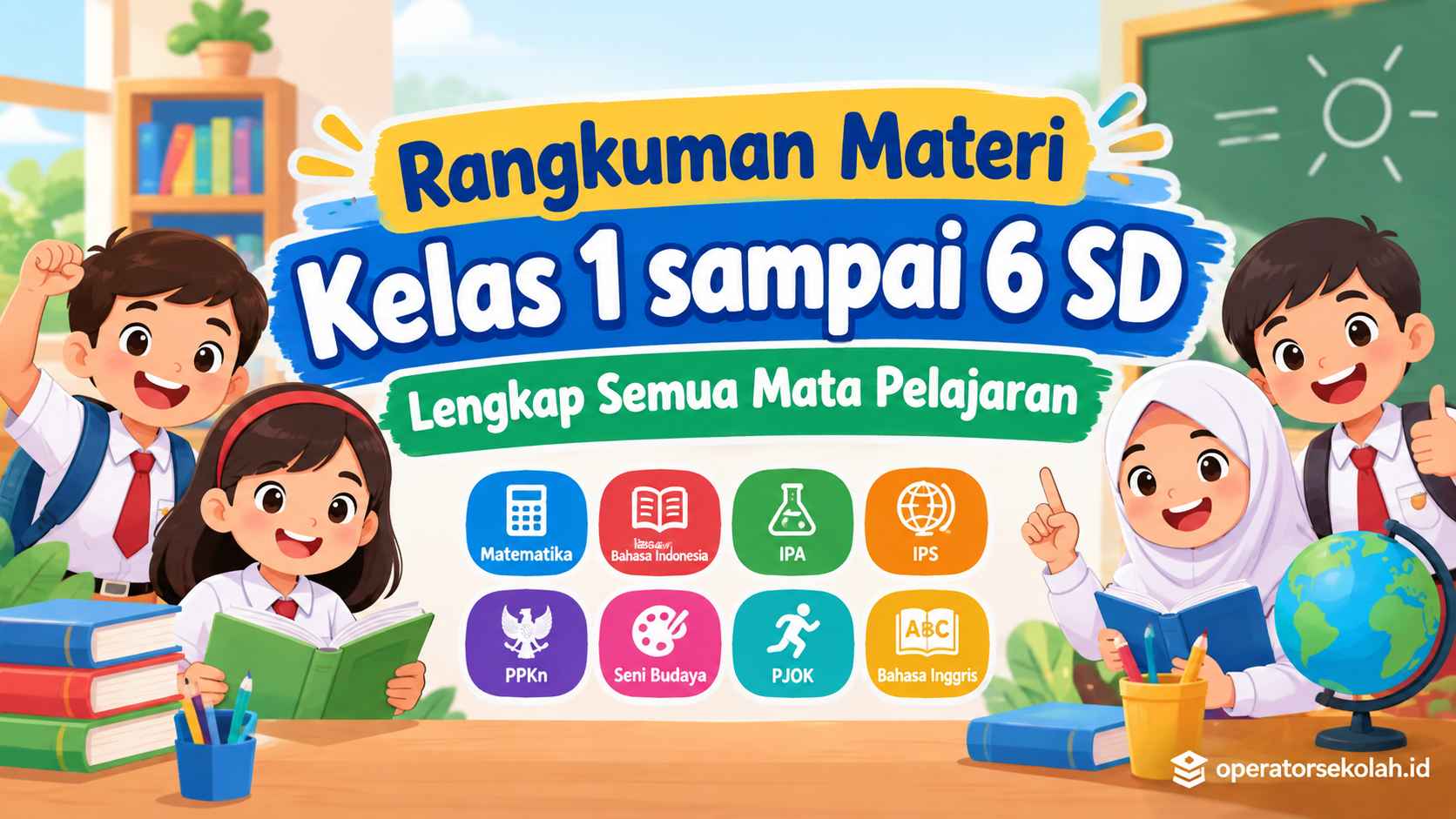 Rangkuman Materi Kelas 1 sampai 6 SD Lengkap Semua Mata Pelajaran