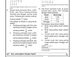 Kunci Jawaban Soal Pembagian Pecahan dan Perbandingan Matematika Kelas VI SD