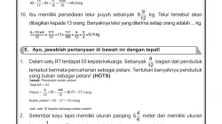 Kunci Jawaban Soal Cerita Pecahan dan Perkalian Matematika Kelas VI SD
