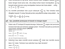 Kunci Jawaban Soal Cerita Pecahan dan Perkalian Matematika Kelas VI SD
