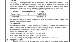 Membandingkan Benda dan Pengertian Rasio Matematika Kelas VI SD