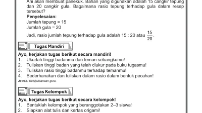 Cara Menuliskan Rasio dan Contoh Penerapannya dalam Matematika Kelas VI SD