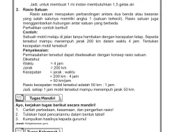 Memahami Rasio Satuan dan Penerapannya dalam Matematika Kelas VI SD
