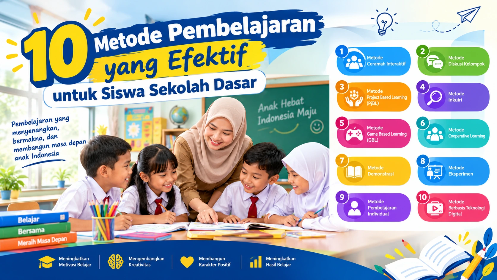 10 Metode Pembelajaran yang Efektif untuk Siswa Sekolah Dasar