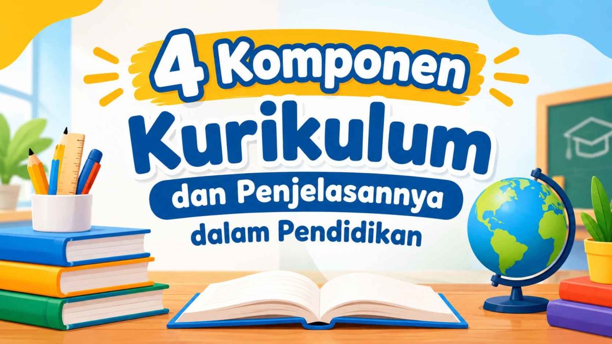 4 Komponen Kurikulum dan Penjelasannya dalam Pendidikan