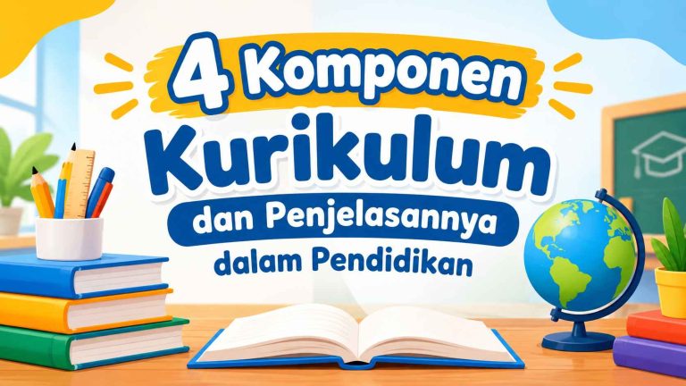 4 Komponen Kurikulum dan Penjelasannya dalam Pendidikan
